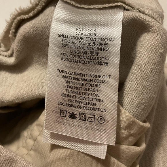 Armani Exchange Women’s Sailor Pants Wde Leg Beige - Picture 8 of 8